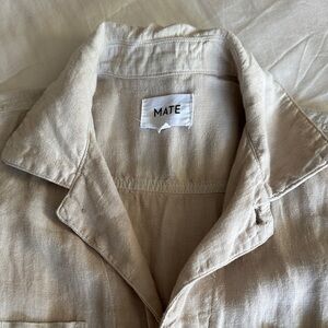 MATE the Label Cream Cropped Jumpsuit